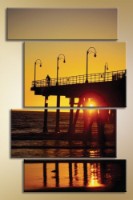 Картина Gallerix Polyptych pier sunset (1529794)