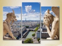 Pictură Magic Color Triptych Notre Dame de Paris (2658480)