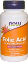 Витамины NOW Folic Acid 800mcg 250tab