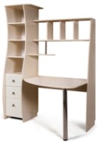 Письменный стол КМК Жемчужина 01 Венге Светлый/Ясень Жемчужный (0380.17) П