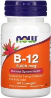 Витамины NOW B-12 + Folic Acid  5000mkg 60cap