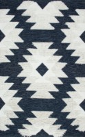 Covor Eko Hali Afro Kilim 01 Navy White 1.20x1.80m