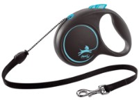 Поводок Flexi Black Design M Cord 5m Blue