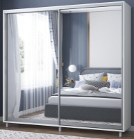 Шкаф-купе Mobildor-Lux Aron Mirror 220x220 White (aron1624)