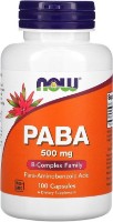 Витамины NOW PABA 500mg 100cap