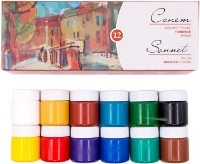 Художественные краски Nevskaya Palitra Sonnet Gouache Paints 12 Colors 40ml