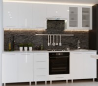 Кухонный гарнитур Bafimob Iulia (High Gloss) 2.6m White