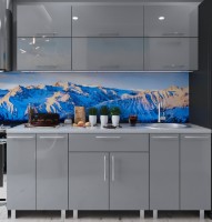 Bucătărie Bafimob Modern (High Gloss) 2.0m no glass Grey