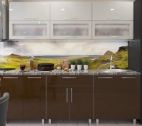 Bucătărie Bafimob Modern (High Gloss) 1.8m glass Beige/Brown