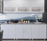 Кухонный гарнитур Bafimob Modern (High Gloss) 1.8m glass White