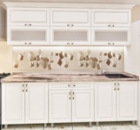 Кухонный гарнитур Bafimob Modern MDF 1.8m glass Alebastr