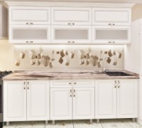 Кухонный гарнитур Bafimob Modern MDF 2.0m glass Dub Polyarnyi