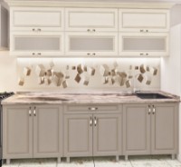 Кухонный гарнитур Bafimob Modern MDF 2.2m glass Dub Konkordiya/Alebastr