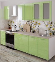 Кухонный гарнитур Bafimob Lena (High Gloss) 1.8m Green