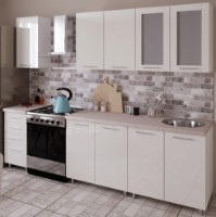 Кухонный гарнитур Bafimob Lena (High Gloss) 2.0m Beige