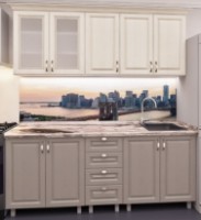 Кухонный гарнитур Bafimob Lena MDF 1.8m Alebastr/ Dub Konkordiya