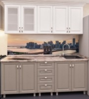 Кухонный гарнитур Bafimob Lena MDF 2.0m Dub Konkordiya/Dub Polyarnyi