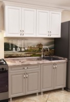 Bucătărie Bafimob Mini MDF 1.6m Dub Konkordiya/Dub Polyarnyi