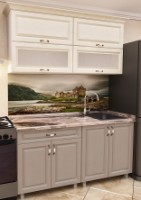 Кухонный гарнитур Bafimob Modern MDF Mini 1.2m Dub Konkordiya/Alebastr