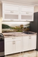 Кухонный гарнитур Bafimob Modern MDF Mini 1.2m Dub Polyarnyi