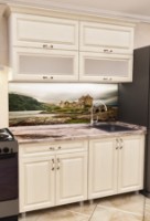 Bucătărie Bafimob Modern MDF Mini 1.4m Alebastr