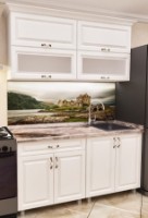 Кухонный гарнитур Bafimob Modern MDF Mini 1.4m Dub Polyarnyi