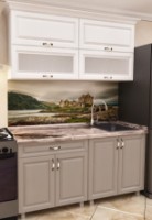 Bucătărie Bafimob Modern MDF Mini 1.6m Dub Konkordiya/Dub Polyarnyi