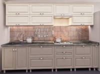 Кухонный гарнитур Bafimob Quadro MDF 3.0m +tandembox Alebastr/Dub Konkordiya