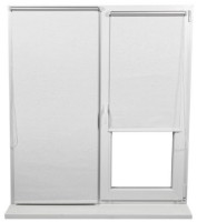 Rolete textile Dekora Madagascar 051 White 0.55x1.70m