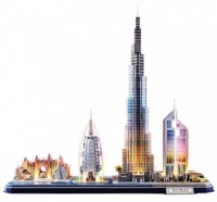 Puzzle 3D-constructor CubicFun Dubai Led (L523h)