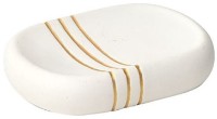 Мыльница Tendance Golden Stripes White (43690)