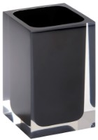 Стакан для зубных щёток Bemeta Vista Black (120111026-100)