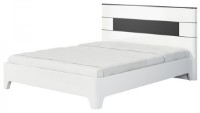 Кровать Неман Верона MH-024-01M Белый Глянец/Чёрный Мат