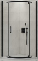 Cabină de duș New Trendy New Komfort K-0469 Black Quadrant 90x90x195 Hinged (16089)