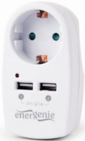 Умная розетка Gembird EG-ACU2-02 White