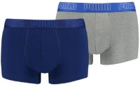 Сhiloţi pentru bărbați Puma Basic Trunk 2P Blue/Grey Melange S (100000884023)