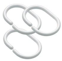 Категория Кольца для занавесок в ванную