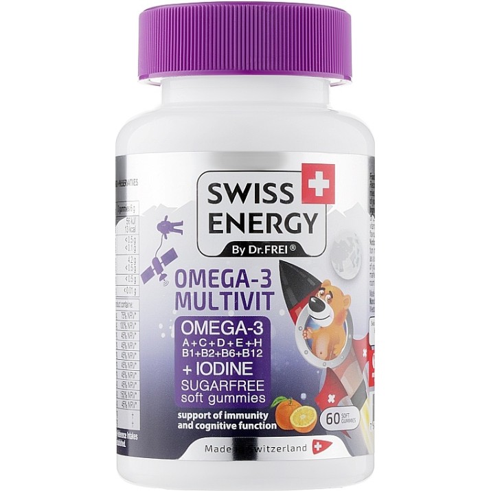 Acizi grași Swiss Energy Omega-3 Multivit+Iodine N60