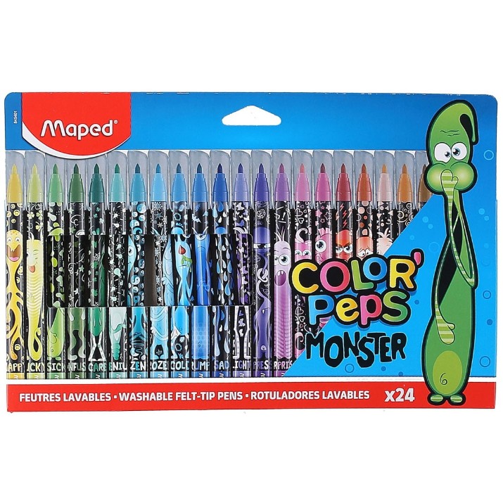 Набор фломастеров Maped Monster 24pcs