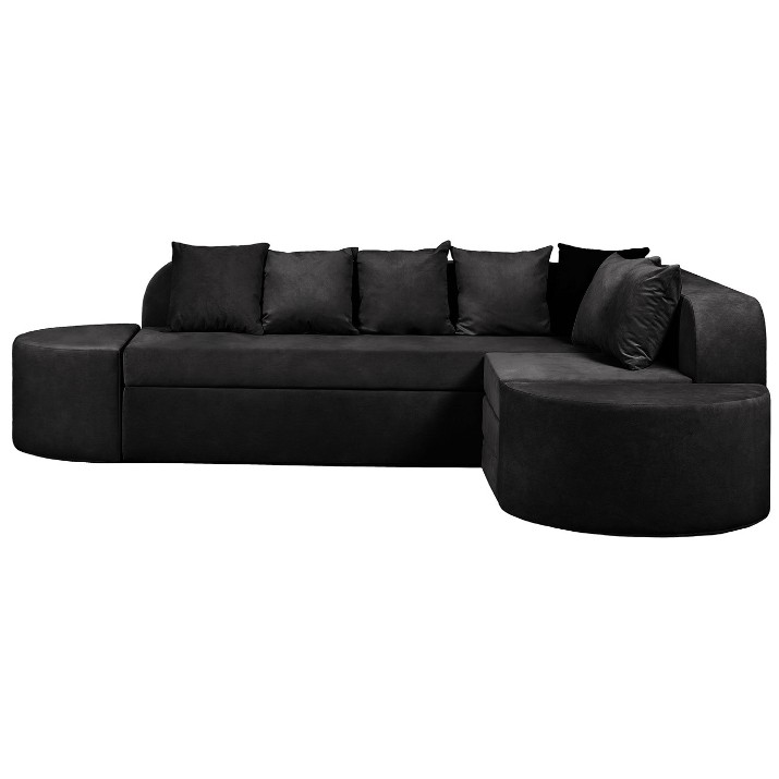 Бескаркасный диван Edka Jupiter 210x280x50 M37 Black