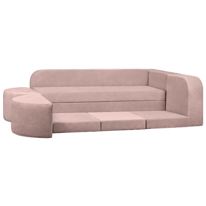 Canapea fără ramă Edka Jupiter 210x280x50 M19 Pink Powder