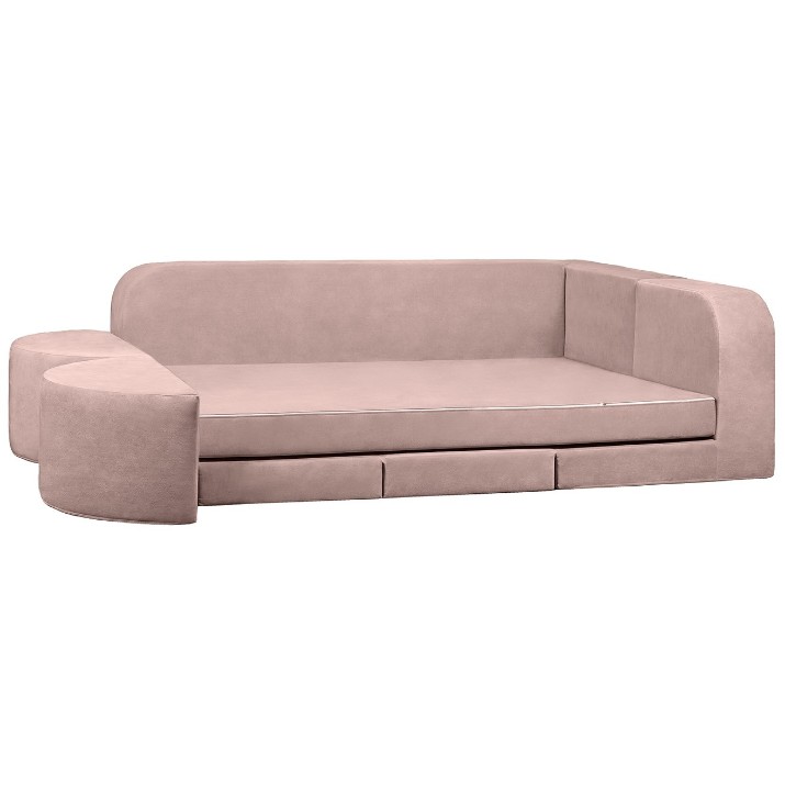 Canapea fără ramă Edka Jupiter 210x280x50 M19 Pink Powder