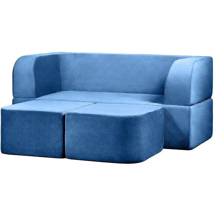 Canapea fără ramă Edka Vega 180x200x40 M33 Blue Aquamarine