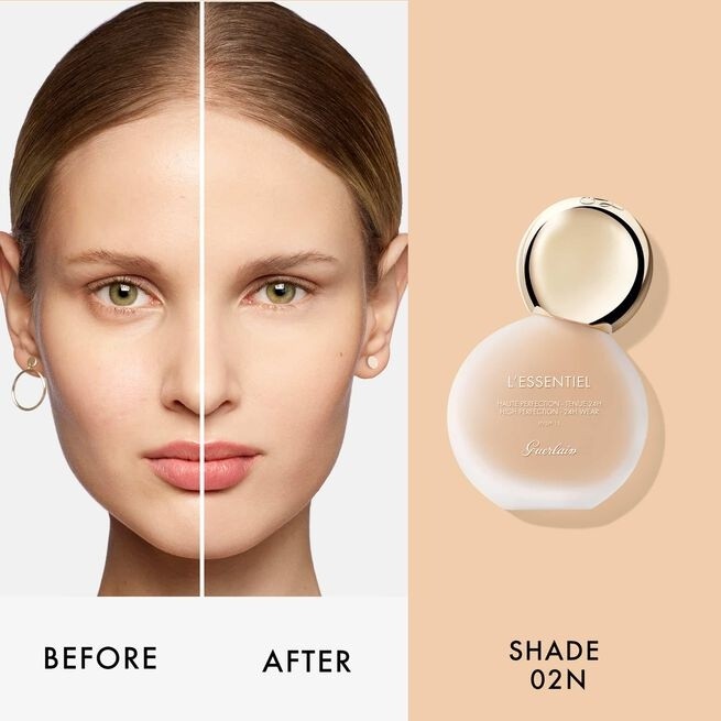 Fond de ten pentru față Guerlain L'Essentiel High Perfection SPF 15 02W Light Warm 30ml