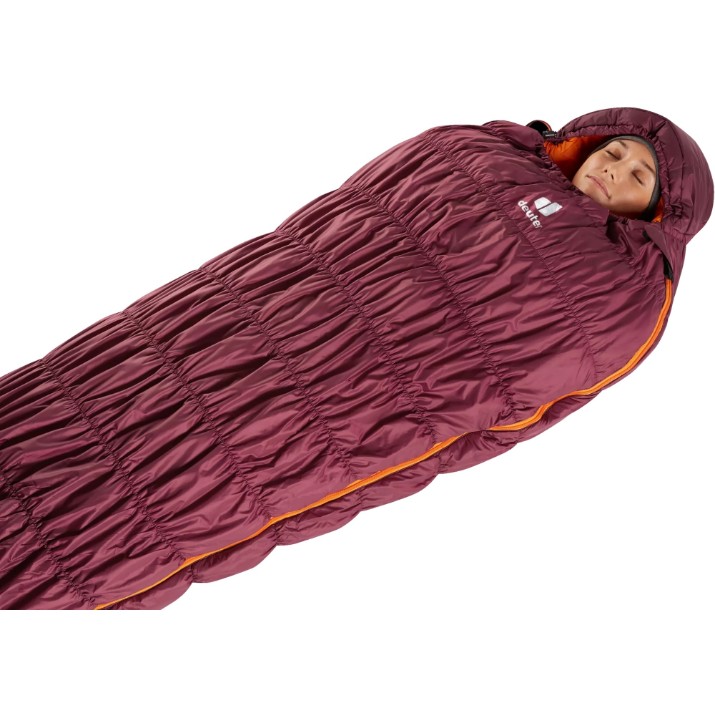 Спальный мешок Deuter Exosphere -6° SL Left Maron/Mango