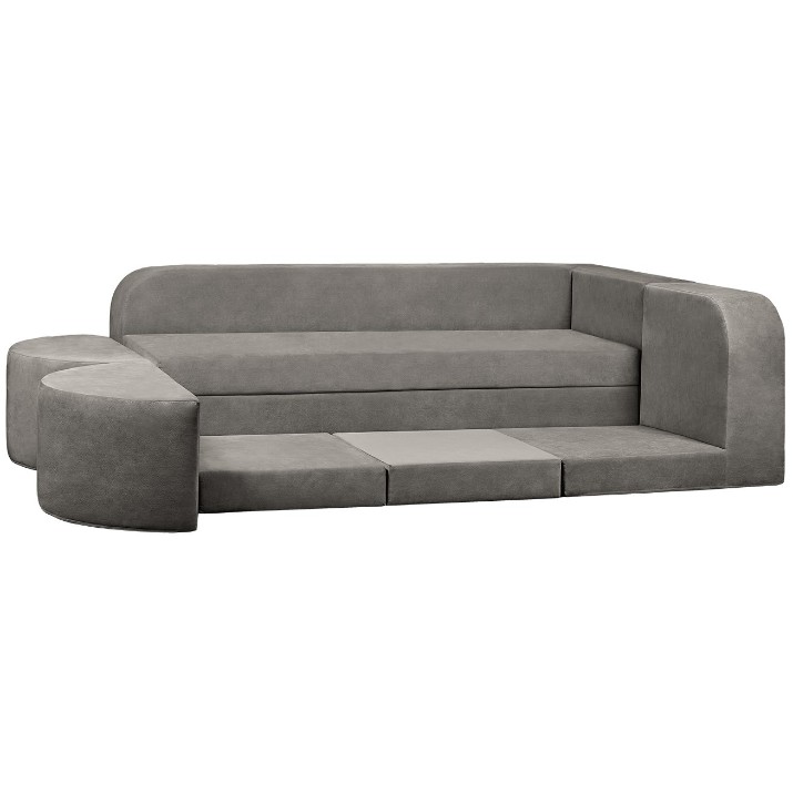 Canapea fără ramă Edka Jupiter 210x280x50 M18 Dark Grey