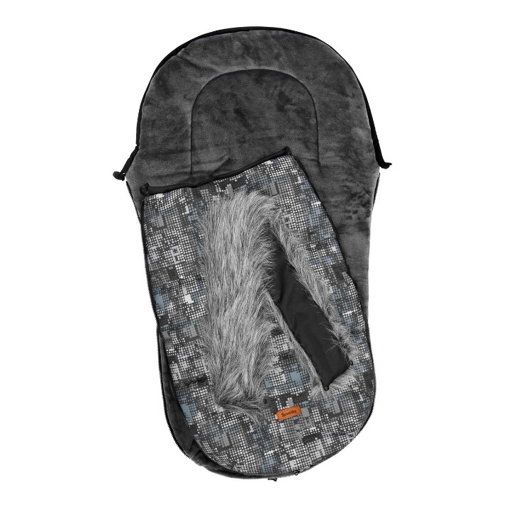 Детский зимний чехол Sensillo Olaf Romper Bag Dots Graphite (8361)