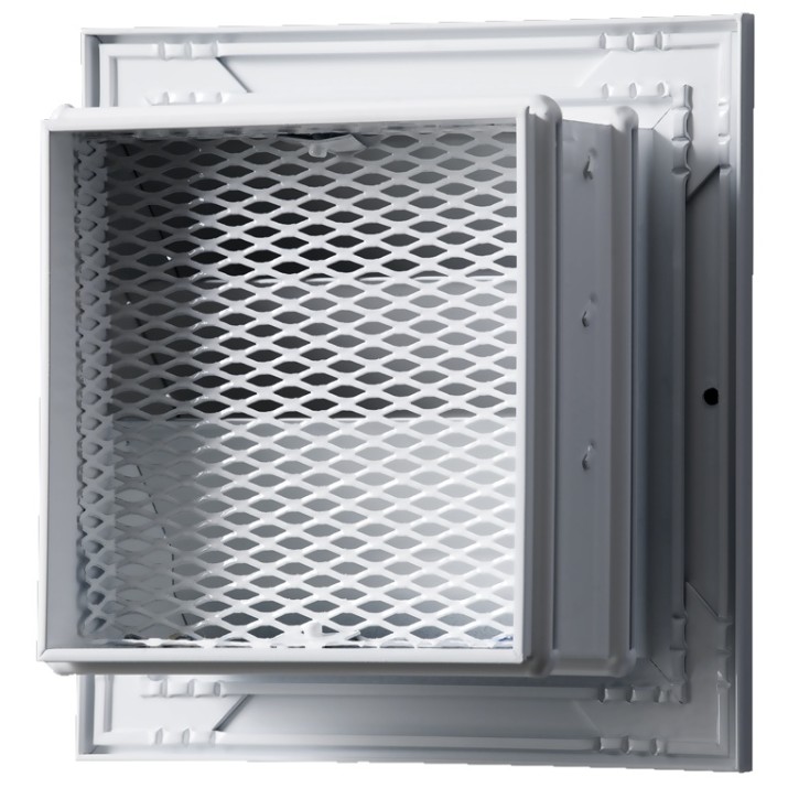 Grilaj de ventilare Blauberg RN 400x300 White Metal