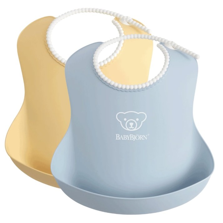 Set de baveți BabyBjorn Powder Yellow/Powder Blue (046341A)