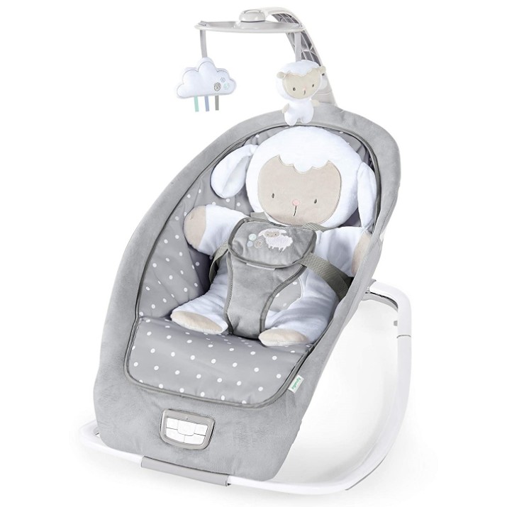 Электрические качели Bright Starts Ingenuity Cuddle Lamb (12118)